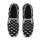 Rebel Rider Kickback Slip-On Skate Shoes B&W - Miz.Behavin&