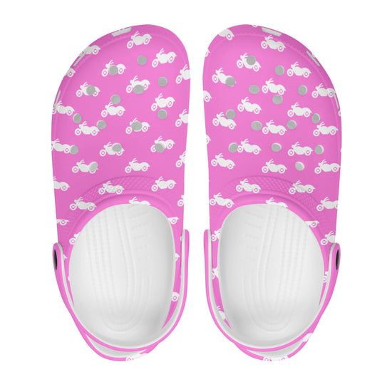 Moto Chic Pink Clogs - Miz.Behavin&