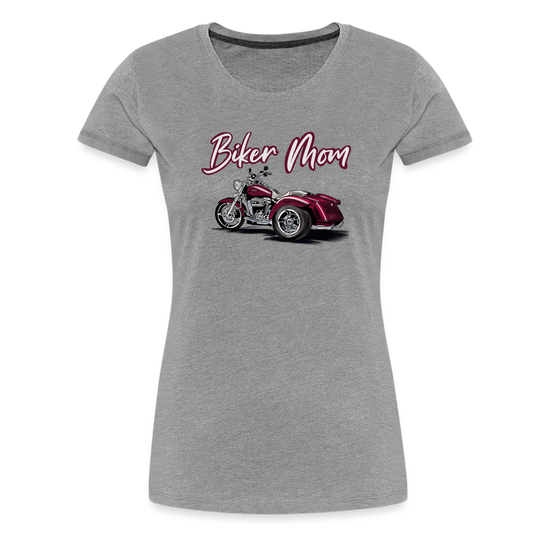 Biker Mom Trike Edition Women’s Premium T-Shirt - heather gray