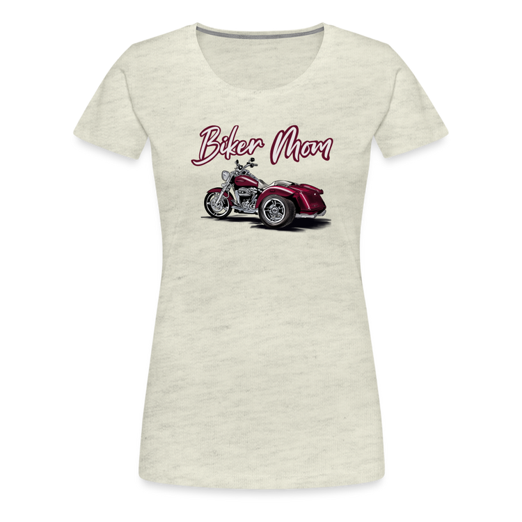 Biker Mom Trike Edition Women’s Premium T-Shirt - heather oatmeal