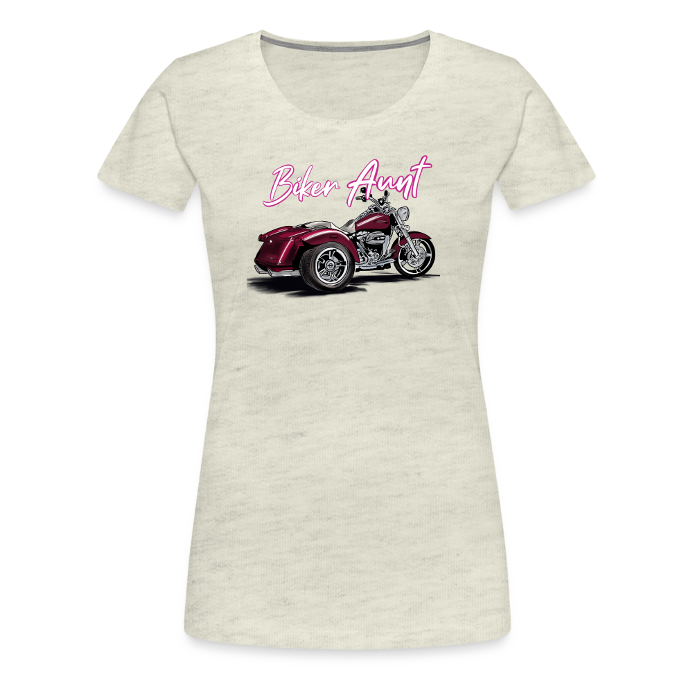 Biker Aunt Trike Edition | Women’s Premium T-Shirt - heather oatmeal