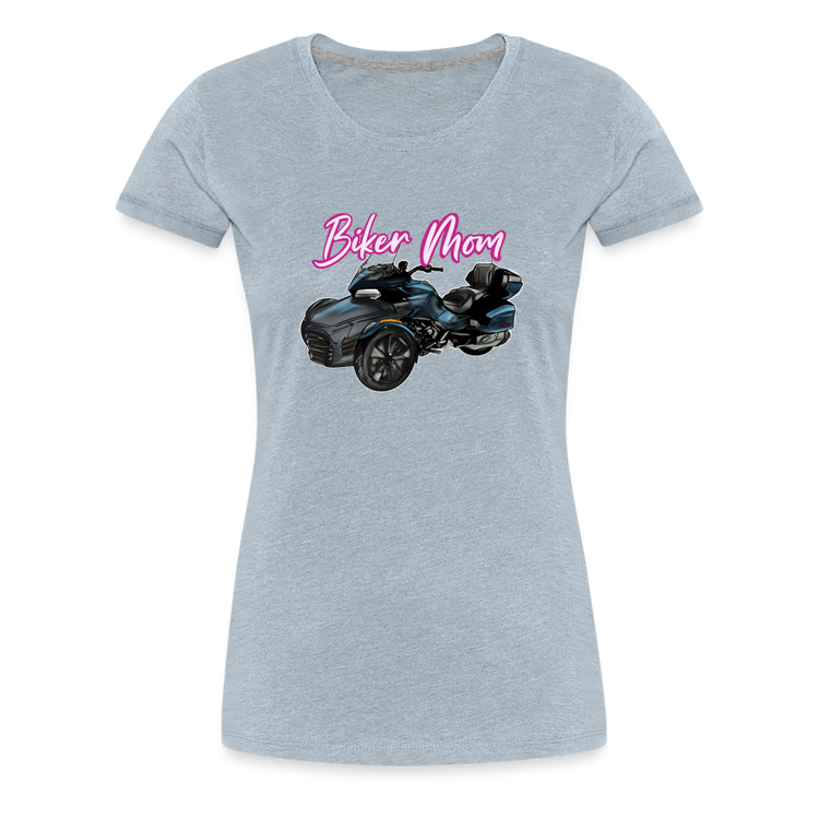 Biker Mom Spyder Edition | Women’s Premium T-Shirt - heather ice blue